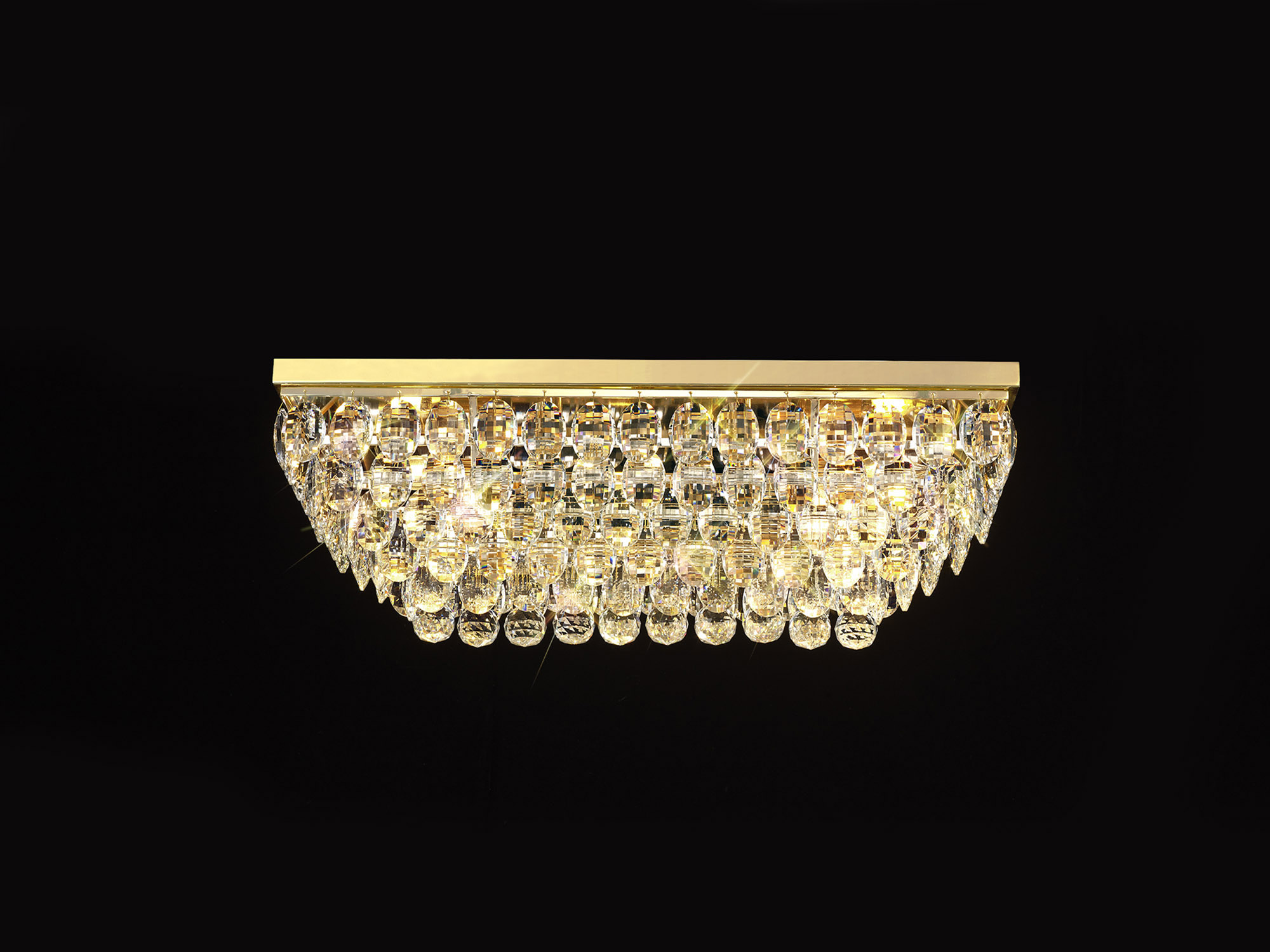 IL32826  Coniston Linear Flush Ceiling 5 Light French Gold